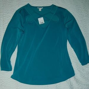 Teal shirt